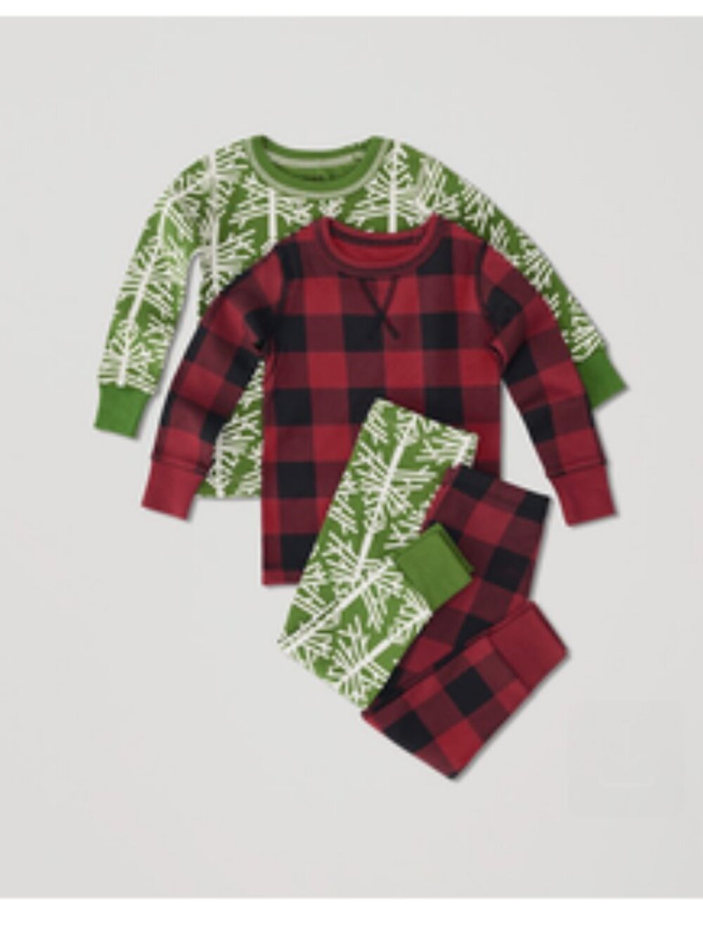 Pact Organic green birch trees dream big pajamas, 18 mo EUC holiday!